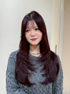 シェノン サントル(CHAINON CENTRE) 梅田/黒髪/クラゲヘアー/オリーブグレー/小顔/ココアベージュ