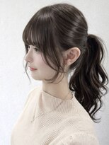 ムーン 仙台一番町店(OON)&nbsp;顔まわりレイヤー/前髪カット/おくれ毛カット/韓国レイヤー/仙台