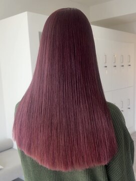 レノ 直江店(RENO) ピンクカラー/ブリーチなしダブルカラー