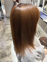 ミレヘアー 越谷(Mire hair) 【大人女性の髪質改善】明るめカラーも艶やかに美髪ストレート