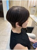 50代乾かすだけで簡単にまとまるくせ毛カバーヘア丸みショート