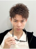 ツーブロックアップバングショート