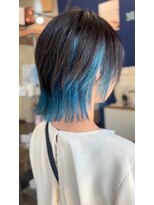 ヘアーメロウ hairmellow&nbsp;インナーブルーウルフ