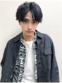 H 原宿＊コンマヘア『かき上げヘア』【RUKA】ツイストパーマ