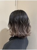 フルブリーチ×シルバーグラデーション