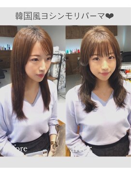 ネイロ 錦糸町(NeiRo) エアリーミディショートパーマ黒髪カタログホワイトアッシュ