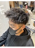 メンズツイスト+ハイライトスタイル