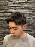 ツーブロックアップバンクパーマ