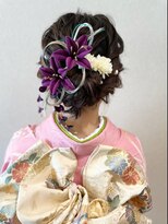 スーパーカット 元町店(SUPER CUT)&nbsp;成人式　着付け　ヘアセット　メイク　振袖　編み込み