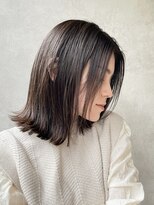 メゾンドイギー(MAISON de IGGY)&nbsp;大人ボブ黒髪スタイル＃簡単スタイリング＃ツヤ髪スタイル