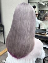 ヌークバイラヴェスト 四日市(neuk by lovest)&nbsp;ラベンダーホワイト×ちょっとだけ◎裾カラーピンク