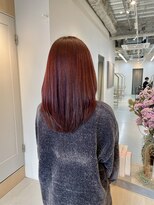 シダ(sida SAIIN) 【西村】20代30代髪質改善ブリーチなしチェリーレッド