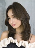 レイヤーカット/モテ髪/くびれカット/艶カラー/前髪似合わせ