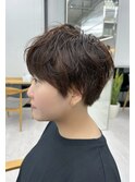マッシュショート/大人ボブ/簡単スタイリング/くせ毛カット