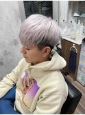 ホワイトラベンダー×メンズカット