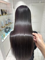 ロンドルーチェ 心斎橋(Lond luce)&nbsp;ダークアッシュ/ミディアムレイヤーカット［髪質改善/縮毛矯正］