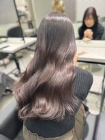 ペレ 栄 アネックス(PELE栄ANNEX)&nbsp;韓国 くびれロング レイヤー ワンホンヘア 小顔前髪