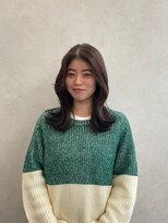 クム 横浜(qumu) 【qumu】顔周りカット×オリーブベージュ