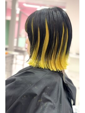 シャルティア 岩国(SHALLTIA) ハイトーン/個性的/派手髪/アンブレラカラー/イエローカラー