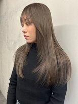 スリーバイベルベット(THREE...by velvet)&nbsp;ダークチョコレートカラー/ダブルカラー/髪質改善/オージュア