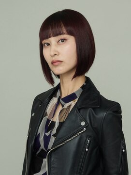 ピークアブー 原宿ハラカド(PEEK-A-BOO) くせ毛多毛ボブショート前下がりモードワイドバングかっこいい