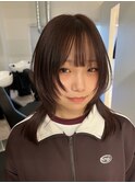 ハッシュカット/シャギーカット/チョコレートブラウン/レイヤー