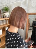 ベージュ/ピンクベージュ/ハイトーン/タッセルボブ
