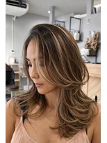 シアー(sheer)&nbsp;細ハイライト×大人レイヤー