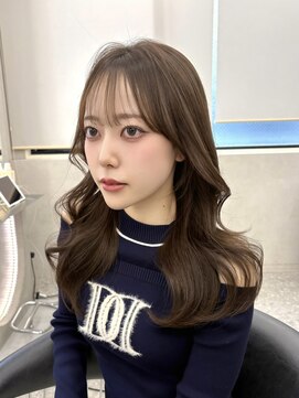 ロンド マーレ 天神大名店(Lond mare) ミディアムレイヤー/似合わせカット/ダークアッシュ