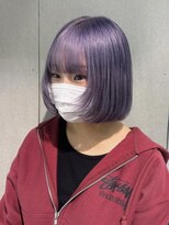 ジェム(GEM)&nbsp;【暖音】ラベンダーカラーで可愛いボブハイトーン