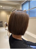 美髪矯正→カット+髪質改善カラー+ハホニコTR［イメチェン］
