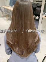 アイヴィ 表参道(IVY) 【透明感カラー】オリーブベージュ×韓国レイヤー ワンカール