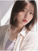 シアーベージュボブスタイル◎