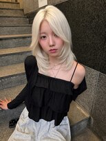 リンドトウキョウ(LINDO TOKYO)&nbsp;2026夏本命カラー♪ホワイトグレージュ×韓国レイヤーミディ