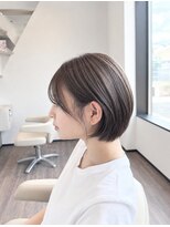 オールブルー(ALL BLue)&nbsp;【長岡】ミルクティーブラウン×丸みショート
