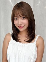 エトラ 渋谷店(etora)&nbsp;韓国ヘア レイヤーカット ハッシュカット 前髪 グレージュ"
