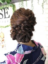 ヘアーサロン ライズネクステージ(hair salon RISE nextage) ロープ編みハーフアップ
