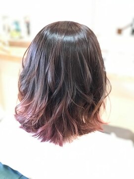 チル ヘアー(chill hair) グラデーションカラー　ピンクヴァイオレット