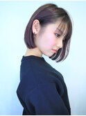 【morio】可愛くて色気のある春夏エッジショート/ピンクブラウン