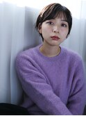 ナチュラルショートボブStyle×アッシュピンク#フェザーショート