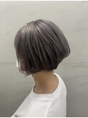 シルバーグレージュで夏ショート♪