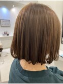 切りっぱなしボブヘア*