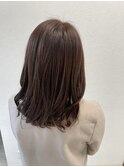 透明感バーガンディアッシュ