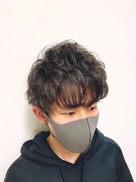 バーバーショップ テト キタヤマ(barber shop tete kitayama) やわらかスパイラルパーマ★ツーブロック