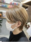 Short × High Tone Beige〈 Bleach ○ 〉