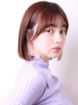 ヨファ ヘアー 芦屋店(YOFA hair)&nbsp;イメチェンモードストレートボブ#チェリーブラウン0101