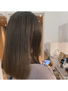 クラップス 上大岡(CLAPS) 《CLAPS上大岡》ミルクティーベージュ/ストレート/ケアブリーチ