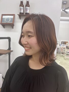 レオ 幸手(Leo) 大人可愛い髪質改善カラーラベンダーベージュ毛先パーマ透明感