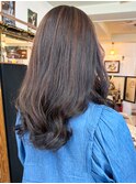 20代30代40代くせ毛風パーマナチュラルハイライト