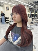 シェノン サントル(CHAINON CENTRE)&nbsp;グレージュカラー/シルキーベージュ/斜めバング[梅田/大阪]